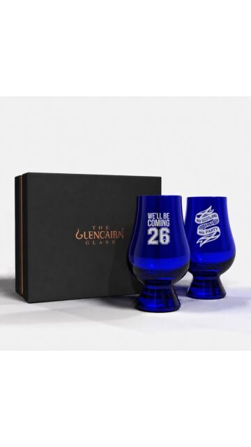 Glencairn - Scotland World Cup 2026 Blue Whisky Glass (Twin Pack)