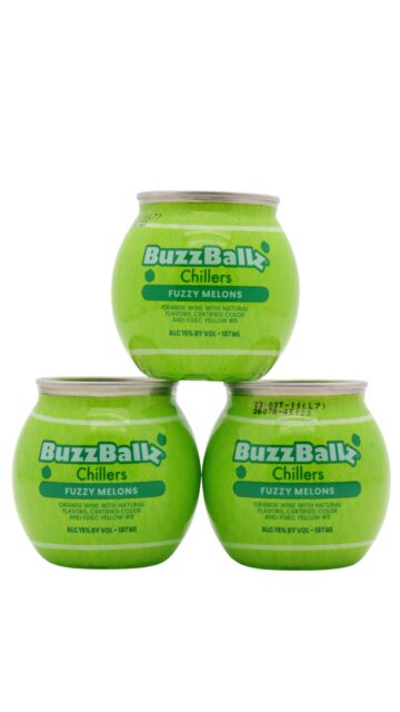BuzzBallz - Limited Edition Tennis Fuzzy Melons Cocktail (3 x 20cl)