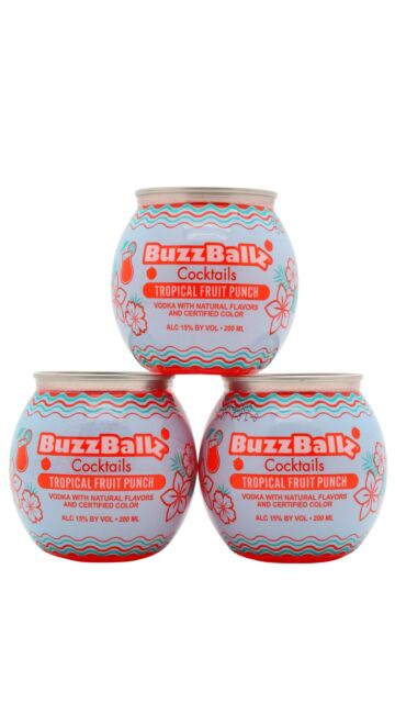 BuzzBallz - Tropical Fruit Punch Cocktail (3 x 20cl)