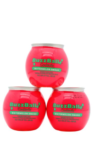 BuzzBallz - Watermelon Smash Cocktail (3 x 20cl)