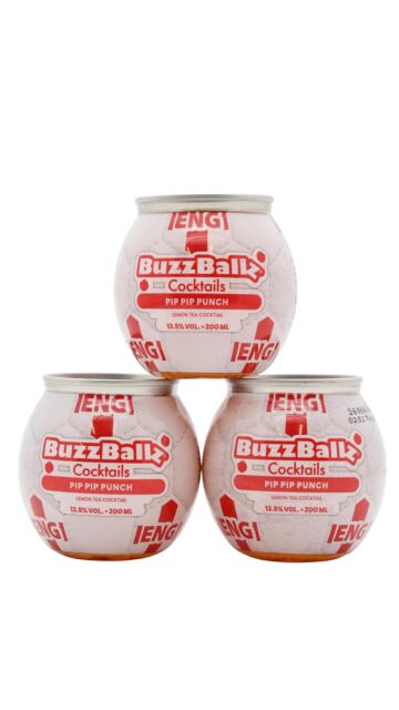 BuzzBallz - Limited Edition England 2026 World Cup Pip Pip Punch Lemon Tea Cocktail (3 x 20cl)