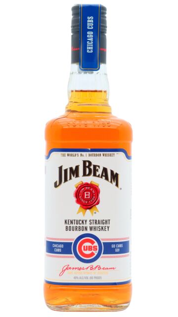 Jim Beam - Chicago Cubs Limited Edition White Label Kentucky Straight Bourbon 4 year old Whiskey
