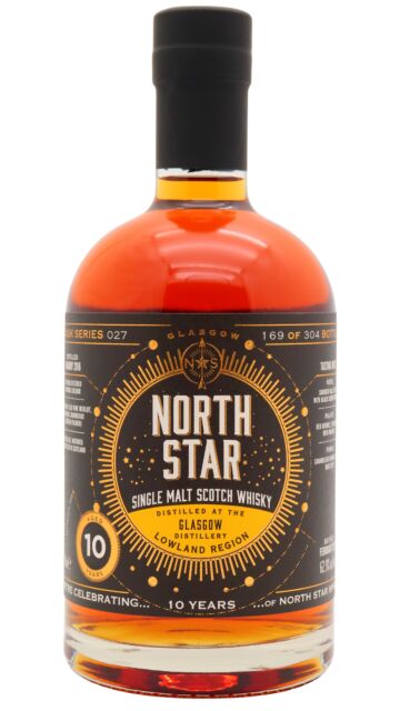 Glasgow - North Star Single Malt Scotch 2016 10 year old Whisky
