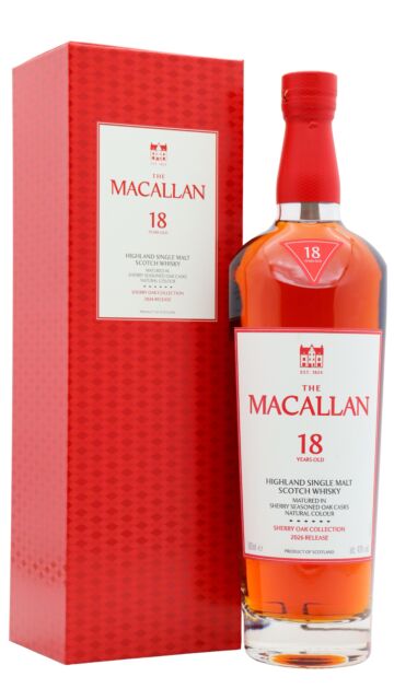 The Macallan - 2026 Release Sherry Oak Highland Single Malt Scotch 18 year old Whisky