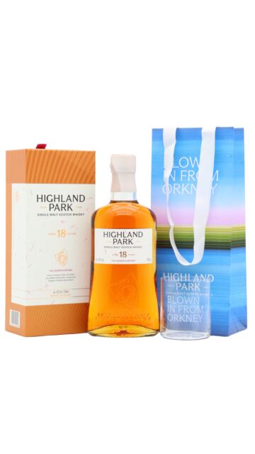 Highland Park - Single Malt Scotch 18 year old Whisky (Includes Branded Glass & Gift Bag)