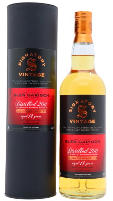 Glen Garioch - Signatory Vintage Un-Chillfiltered Collection Single Malt Scotch 2011 14 year old Whisky