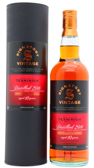 Teaninich - Signatory Vintage Un-Chillfiltered Collection Single Malt Scotch 2016 10 year old Whisky