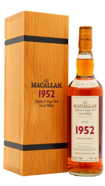 The Macallan - Fine & Rare Single Cask #627 1952 50 year old Whisky