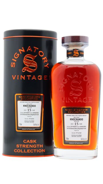 Knockando - Signatory Vintage Cask Strength Collection Single Cask #6 2010 15 year old Whisky
