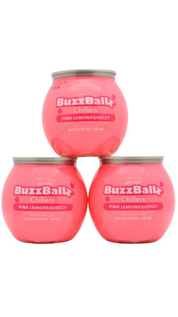 BuzzBallz - Pink Lemonsqueezy Cocktail (3 x 20cl)