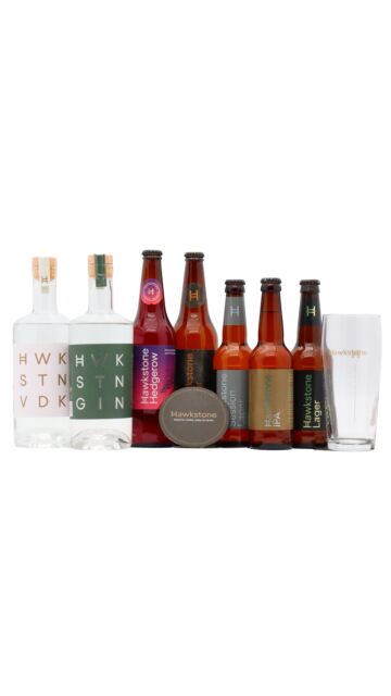 Hawkstone - Cider, Beer, Gin & Vodka Spirit Bundle (Includes Coasters & Pint Glass)