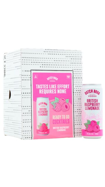 Dutch Barn - British Raspberry Lemonade Cocktail (12 x 330ml) (Ricky Gervais)