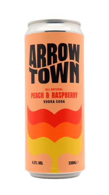 Arrow Town - Peach & Raspberry Vodka Soda Cocktail