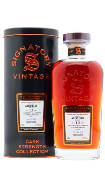 Aberfeldy - Signatory Vintage Cask Strength Collection Single Cask #5 2014 12 year old Whisky