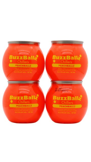 BuzzBallz - PeachBallz Cocktail (4 x 20cl)