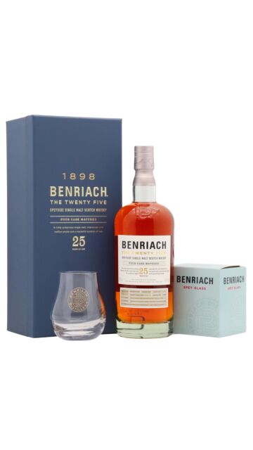 Benriach - The Twenty Five Speyside Single Malt Scotch 25 year old Whisky (Includes Tasting Glass)