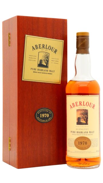 Aberlour - Pure Single Malt Scotch 1970 21 year old Whisky (Old Bottling) (Low Fill Level)