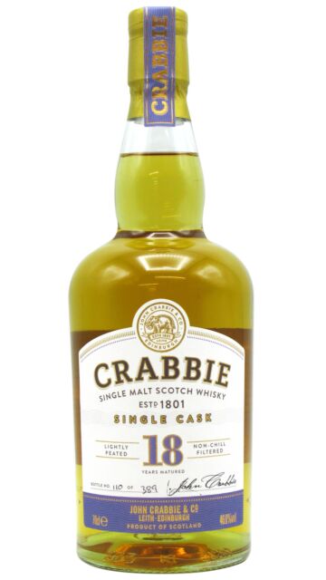 Crabbie - Single Cask Single Malt Scotch 18 year old Whisky