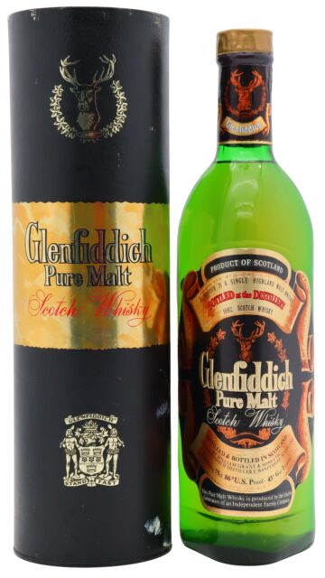 Glenfiddich - Pure Malt Scotch Whisky (Old Bottling) (1980's Bottling)