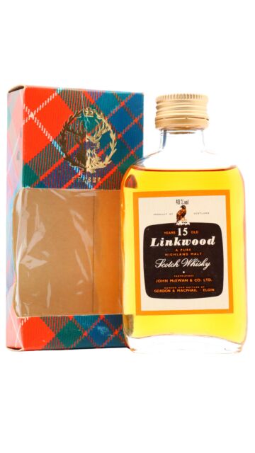 Linkwood - Gordon & MacPhail Single Malt Scotch 15 year old Whisky Miniature