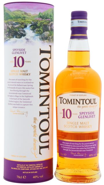 Tomintoul - Speyside Single Malt Scotch 10 year old Whisky