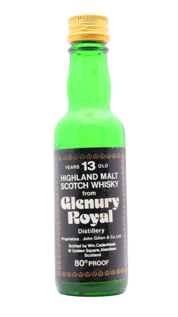 Glenury Royal (silent) - Cadenhead's Single Malt Scotch 13 year old Whisky Miniature