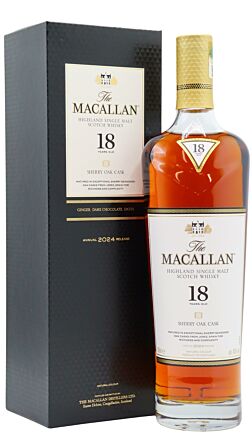 The Macallan - 2024 Release Sherry Oak Highland Single Malt Scotch 18 year old Whisky