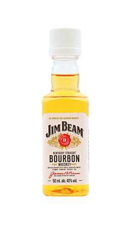 Jim Beam - White Label Kentucky Straight Bourbon 4 year old Whiskey Miniature