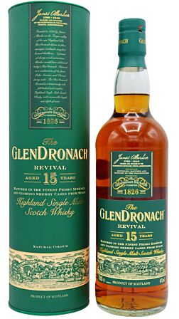 Glendronach - Revival Highland Single Malt Scotch 15 year old Whisky