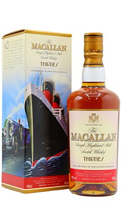 The Macallan - Travel Series Thirties 1930's Single Malt Scotch Whisky