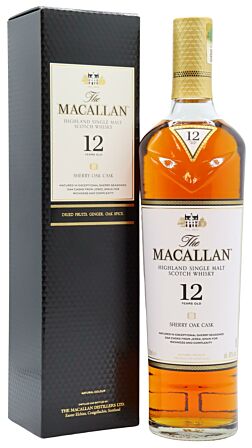 The Macallan - Sherry Oak Highland Single Malt Scotch 12 year old Whisky (Old Bottling)