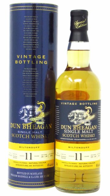 Miltonduff - Dun Bheagan Single Malt Scotch 2008 11 year old Whisky