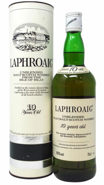 Laphroaig - Pre-Royal Warrant Islay Single Malt Scotch 10 year old Whisky (75cl)