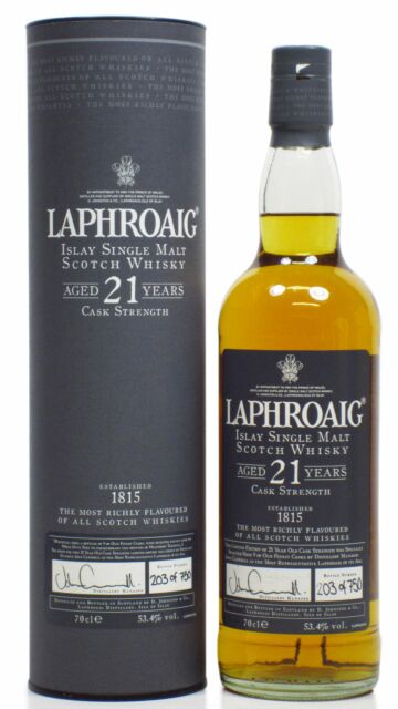 Laphroaig - Islay Single Malt Scotch 21 year old Whisky