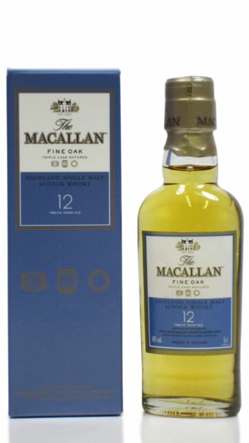 The Macallan - Fine Oak Highland Single Malt Scotch 12 year old Whisky Miniature