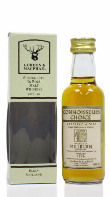 Millburn (silent) - Connoisseurs Choice Single Malt Scotch 1976 Whisky Miniature