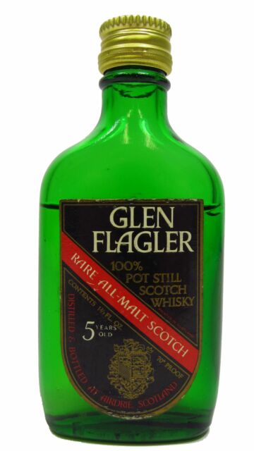 Glen Flagler (silent) - Rare All Malt Scotch 5 year old Whisky Miniature (Old Bottling)