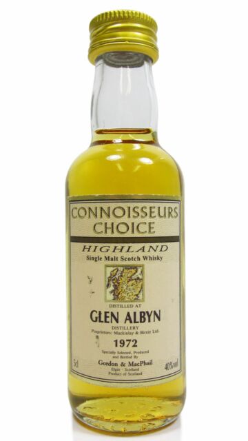 Glen Albyn (silent) - Connoisseurs Choice Single Malt Scotch 1972 Whisky Miniature