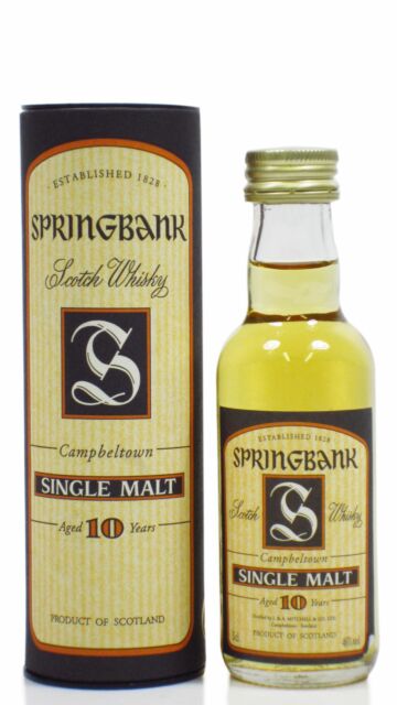 Springbank - Single Malt Scotch 10 year old Whisky Miniature (Old Bottling)