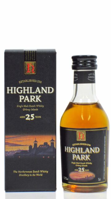 Highland Park - Single Highland Malt 25 year old Whisky Miniature