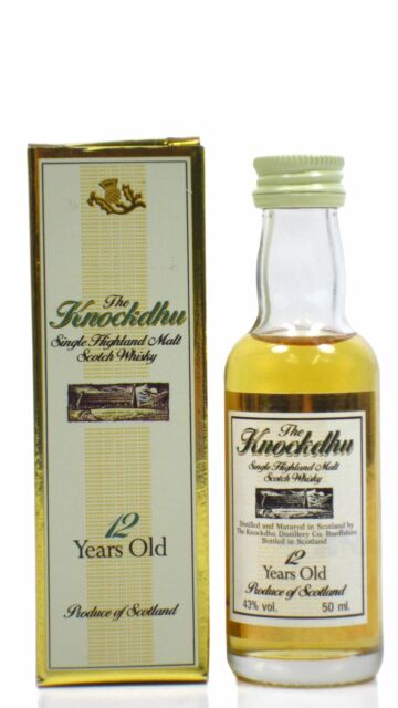Knockdhu - Single Highland Malt 12 year old Whisky Miniature