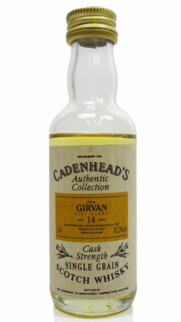 Girvan - Cadenhead's Single Grain Scotch 1979 14 year old Whisky Miniature