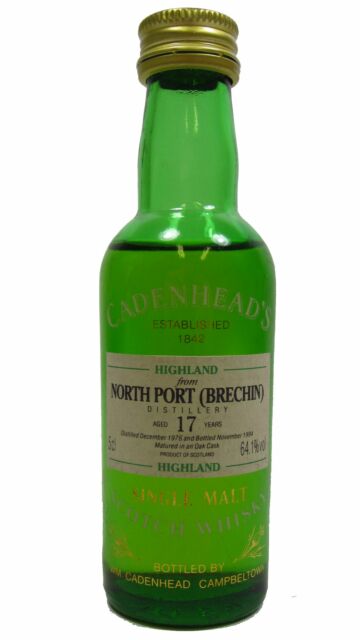 North Port (silent) - Cadenhead's Single Malt Scotch 1976 17 year old Whisky Miniature