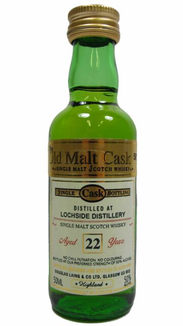 Lochside (silent) - Old Malt Cask Single Malt Scotch 22 year old Whisky Miniature