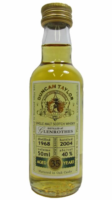 Glenrothes - Duncan Taylor Single Malt Scotch 1968 35 year old Whisky Miniature