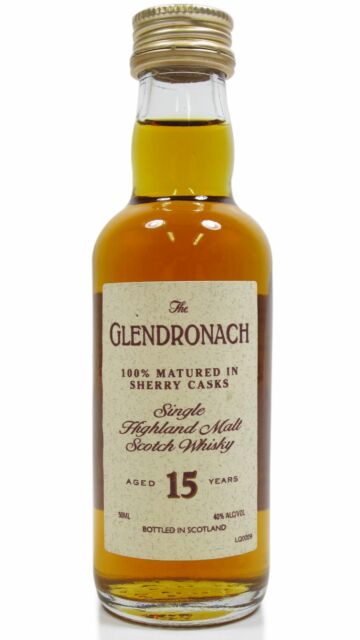 Glendronach - Single Highland Malt 15 year old Whisky Miniature