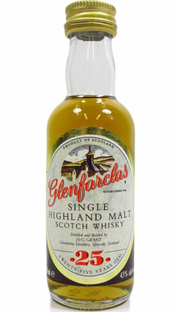 Glenfarclas - Single Highland Malt 25 year old Whisky Miniature