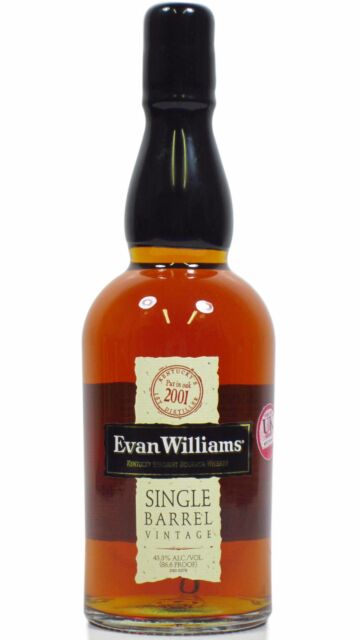 Evan Williams - Single Barrel Vintage Kentucky Straight Bourbon 2001 10 year old Whiskey