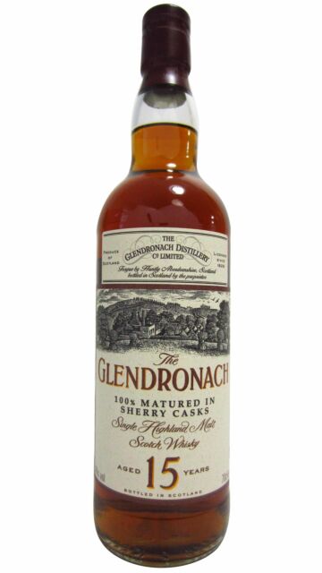 Glendronach - Single Highland Malt Scotch 15 year old Whisky (Old Bottling)