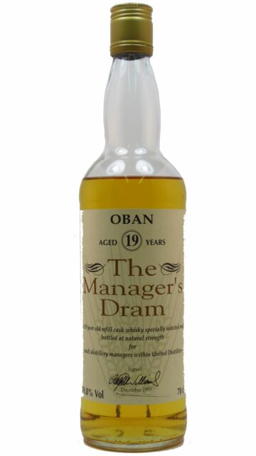 Oban - The Managers Dram Single Malt Scotch 1976 19 year old Whisky